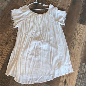White boho dress. Plus size.